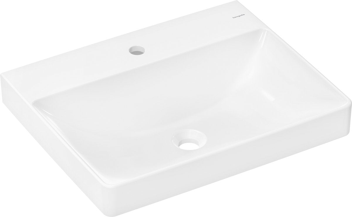 Hansgrohe xelu q - håndvask - 600 480 mm størrelse - med hanehul - uden overløb - hvid
