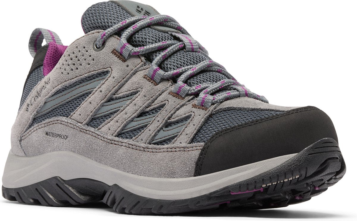 Columbia crestwood™ waterproof dames wandelschoenen - graphite, wild iris