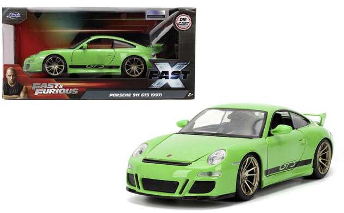 Jada legetøj - fast furious 2007 porsche (f10) 1:24 - 9334919314r00