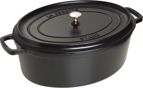 Staub gryde oval cocotte sort - ø 41 cm 12 liter