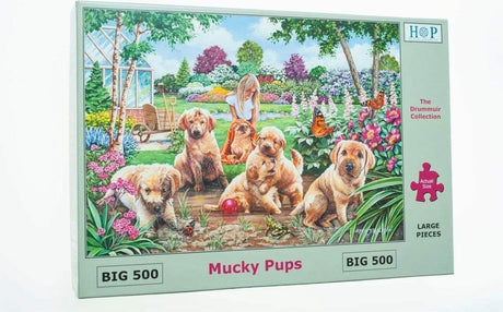 House of puzzles puslespil - 500 xl brikker - snavsede hvalpe