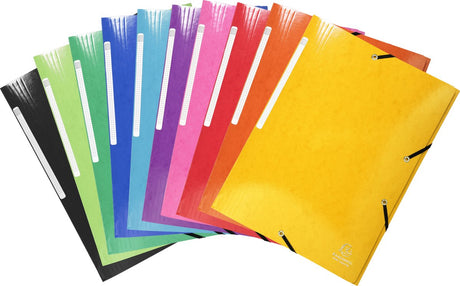 Exacompta 25x iderama® elasto folder 3 klapper maxi kapacitet 425gm2 a4 - assorteret - 55829e