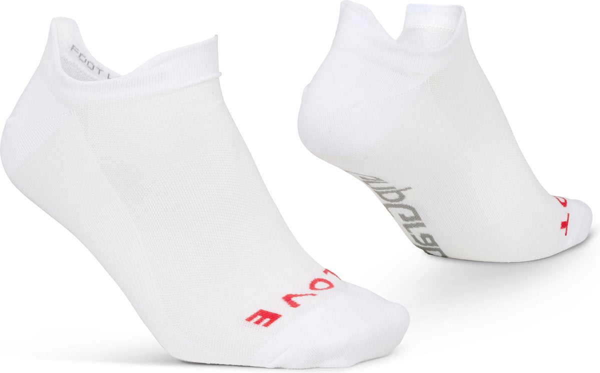 Gripgrab - klassiske no show sommer cykelstrømper 1 par ankelstrømper coolmax sportsstrømper - hvid - unisex - størrelse m (41-44)