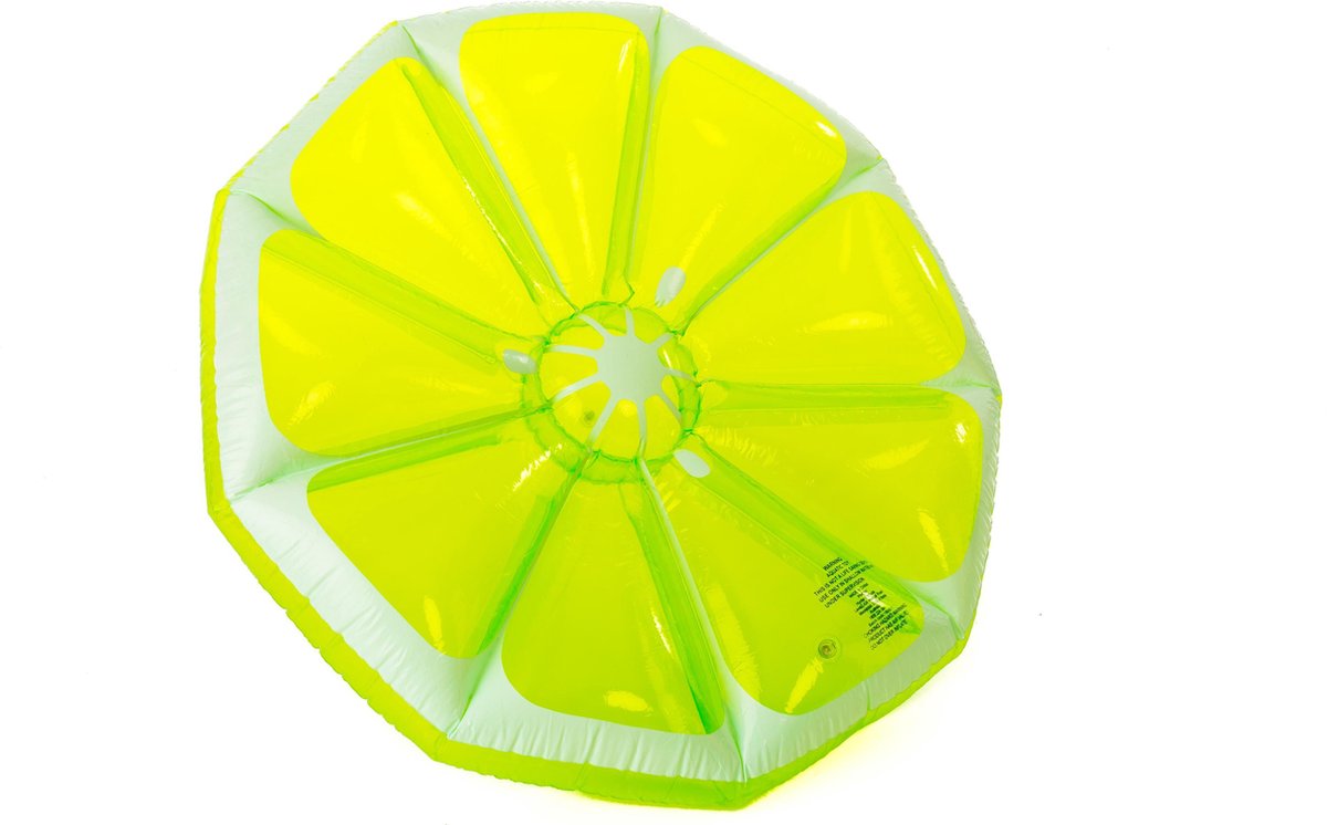 Didak pool luftmadras mega lime - luftmadras - 120x10 cm - oppustelig