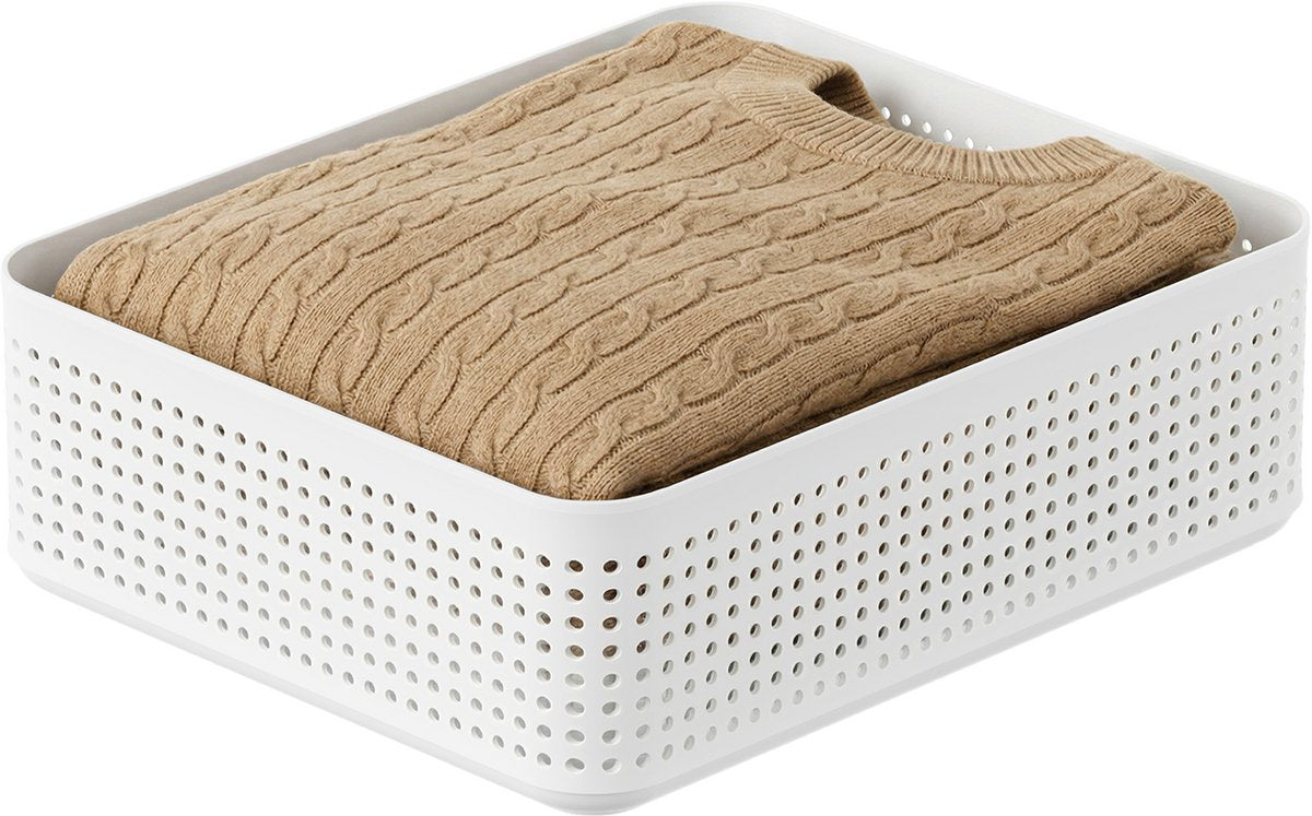 Rotho wop garderobeopdeling - kurv xl - hvid
