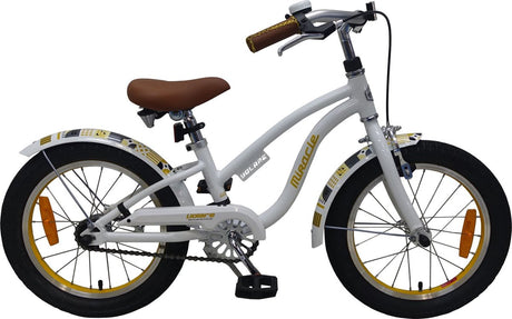 Volare Miracle Cruiser Children's Bicycle - Girls - 16 Inch - White - Prime Collection