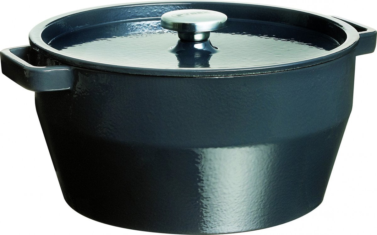 Pyrex slow cook gryde - grå - 28 cm - 6,3 l
