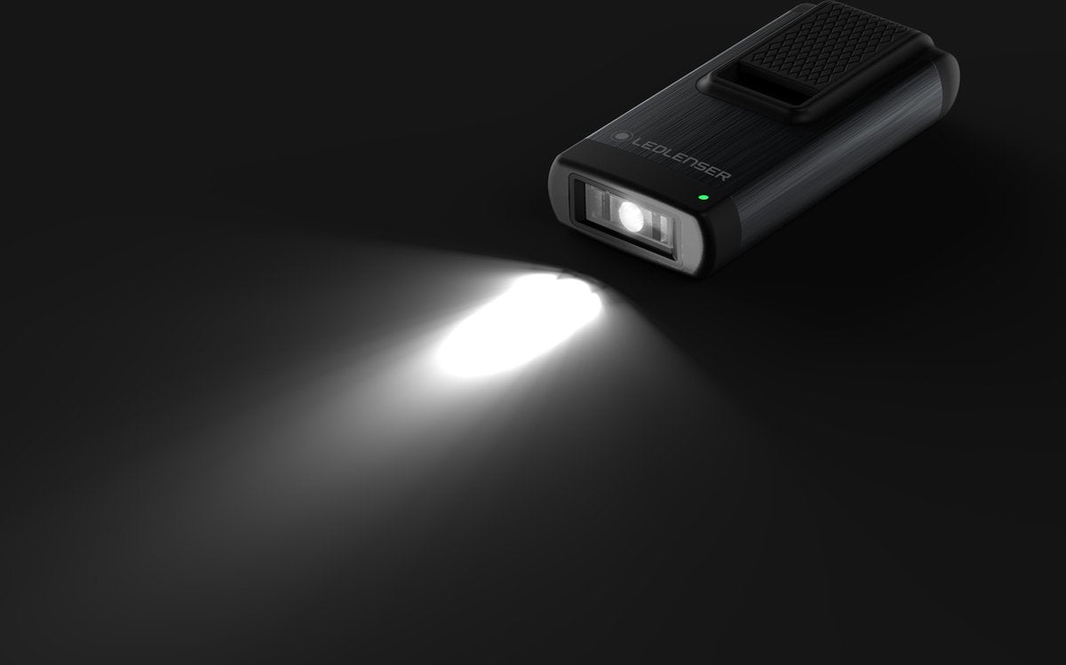 Ledlenser k4r grå - nøglering - genopladelig - 120 lumen