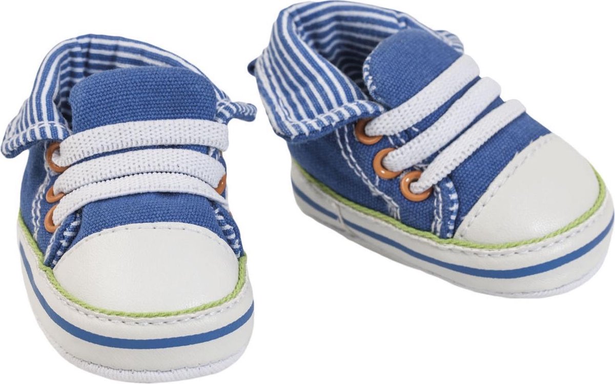 Heless dukkesko sneakers blå, 38-45 cm