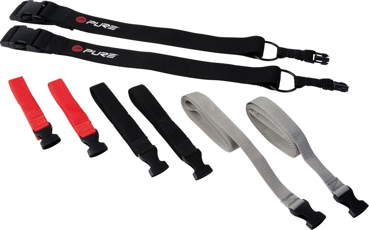 Pure2improve weerstandsband - zwart rood