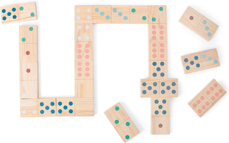 Bs legetøj mega træ domino spil, 28 stk,.