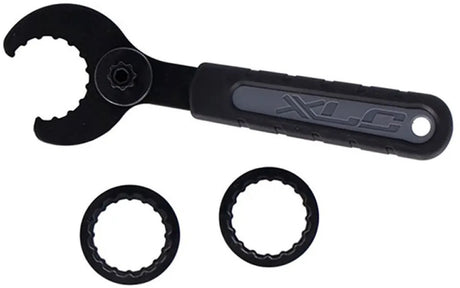 XLC TO-S01 bundbeslagsnøgle - inklusive adaptere - Shimano - Truvativ - Campagnolo
