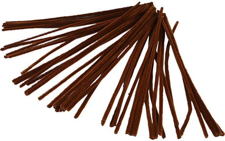 Creativ company chenille brun 30cm, 50 stk.