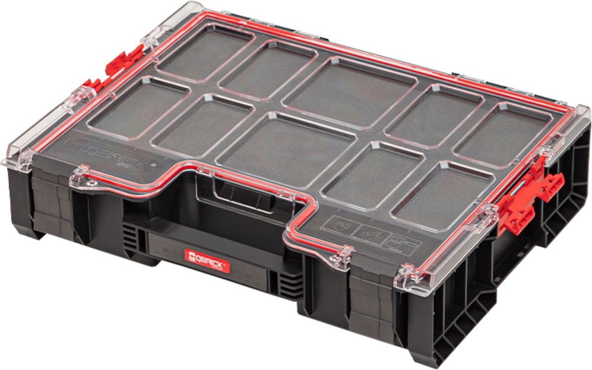 Qbrick pro-serien - organizer - 300 mfi - flerlags skumindsatser - polycarbonat låg