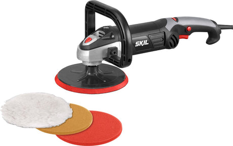 Skil polermaskine 1200w - polermaskine bil - polermaskine - polermaskine bil - blød start - inklusive polerskiver 180mm - 1144 AA