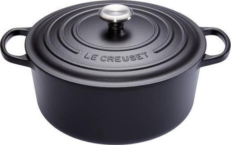 Le Creuset signatur stegepande - 2,4 l - 20 cm - sort