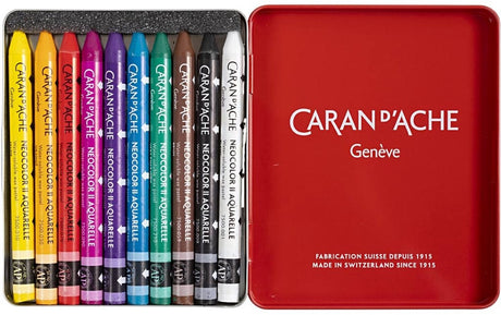 Caran d'ache - voksblyanter - neocolor -10 stk - forskellige farver