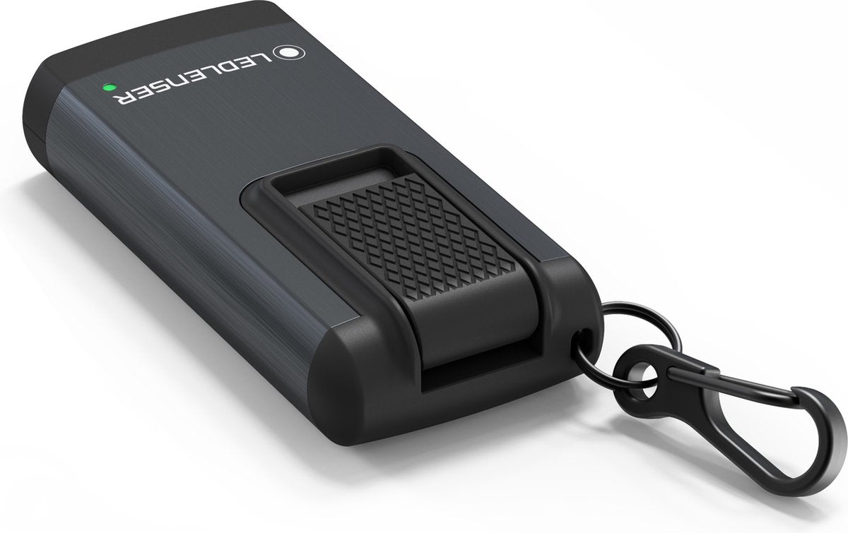 Ledlenser k6r grå - nøglering - genopladelig - 400 lumen