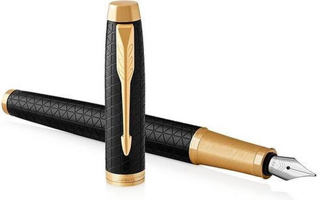 Parker im fyldepen | premium sort | fin spids med blå refill | gaveæske