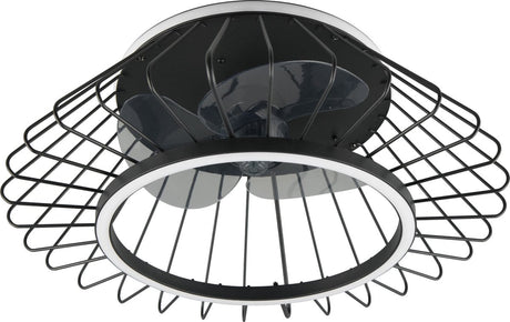 Rl live your light reality karlsborg - fan - sort mat - inkl. 1x smd 30w