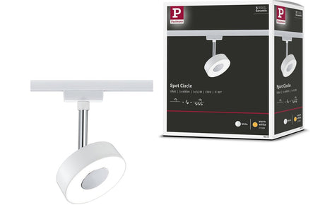 Paulmann urail rail spot cirkel 250lm 5.3w 2700k 230v hvid