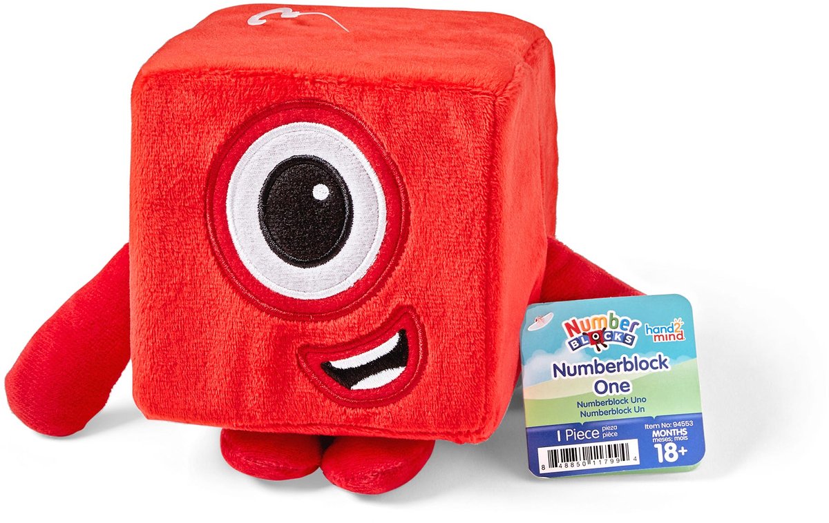 Læringsressourcer numberblocks® one - krammetøj - fra 18 måneder
