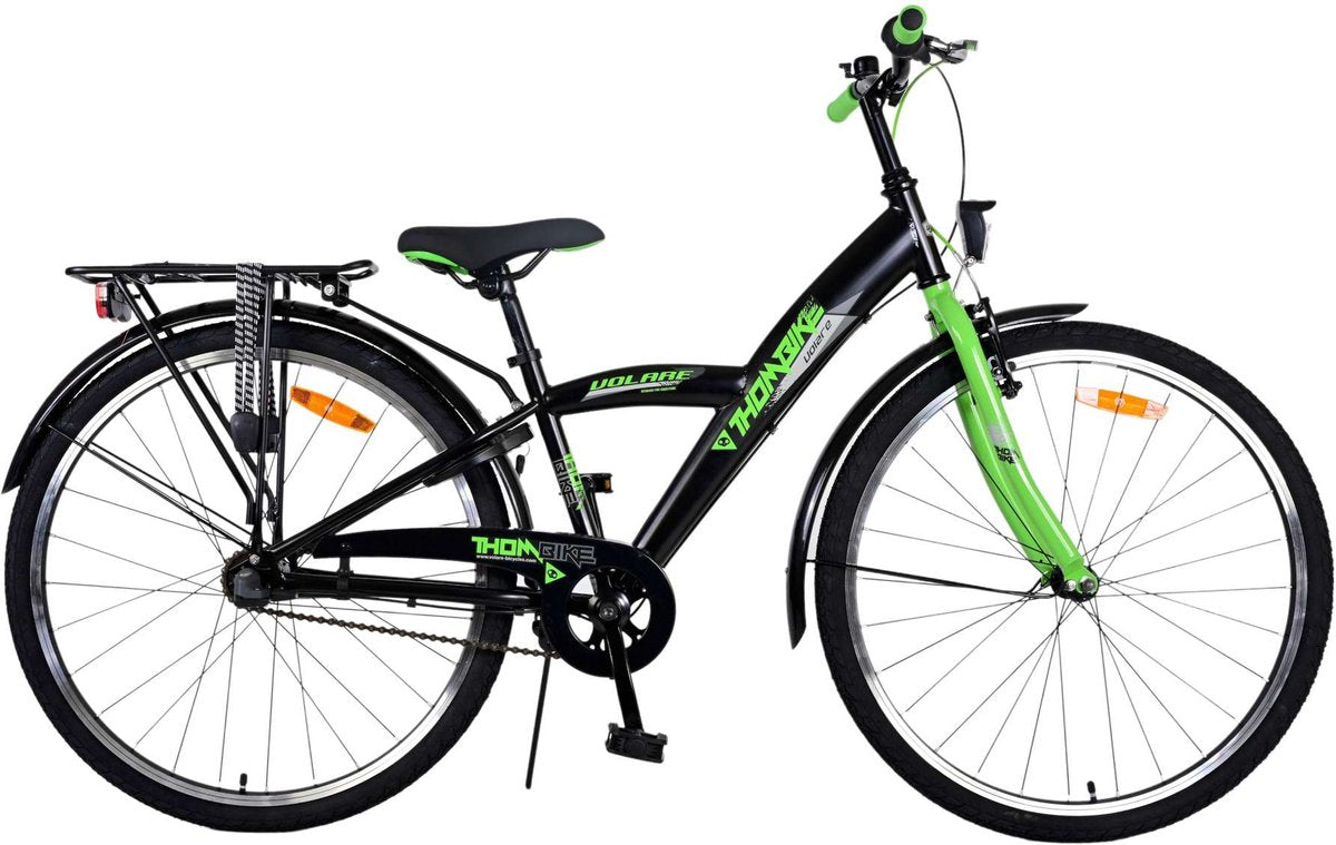 Volare Thombike Children's Bicycle - Drenge - 26 tommer - Black Green - 3 Gears