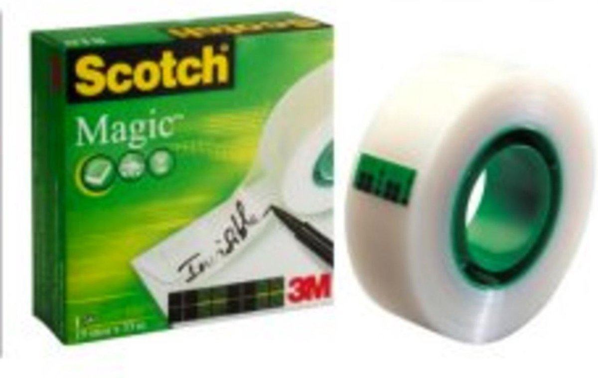 Scotch ® magic™ tape, 4 ruller, 19 mm x 33 m