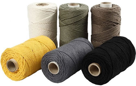 Creativ Company MacroMe Cord forskellige farver, 6x198m