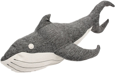 Duvo eco plyshval xl - 80x40x25cm grå