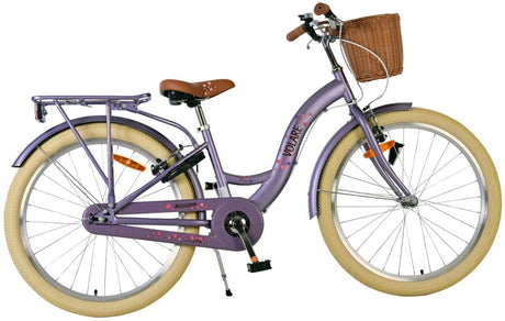 Volare blossom børnecykel - piger - 24 tommer - lilla - to håndbremser