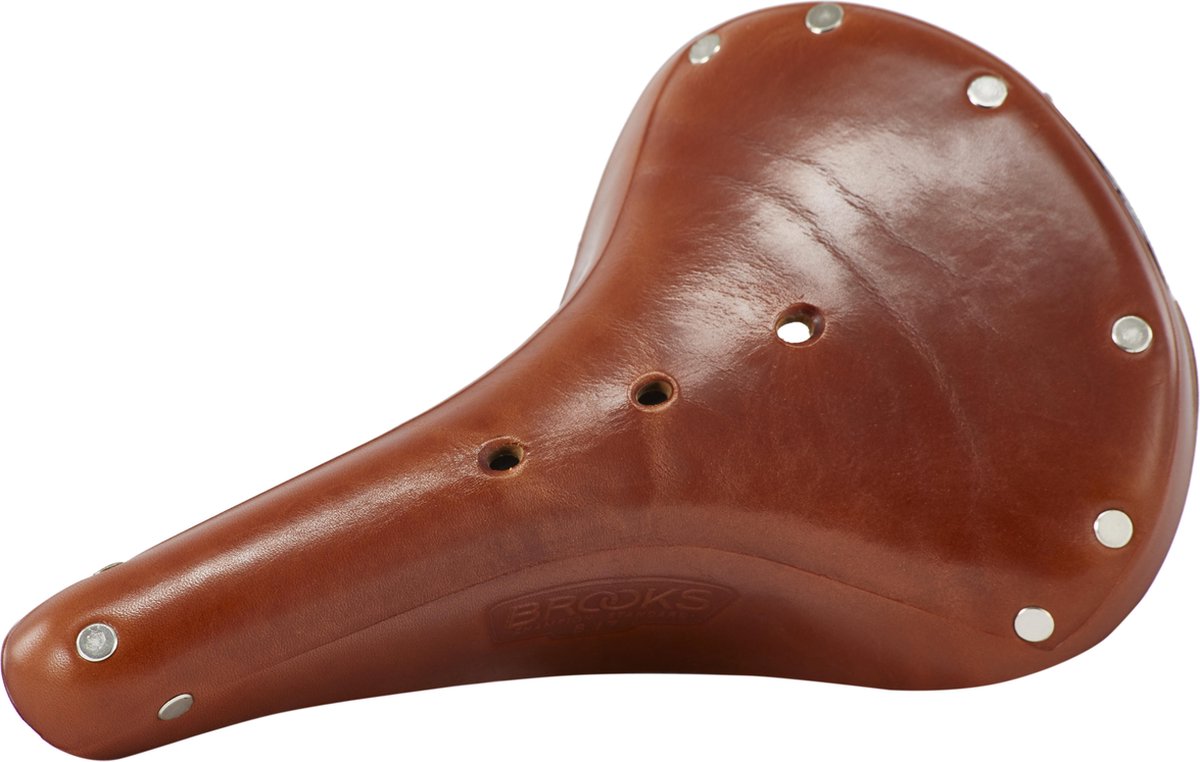 Brooks b17 sadel - læder, 175 mm bred, behagelig og holdbar