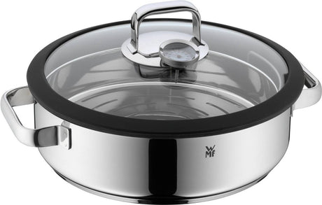 WMF vitalis - damp- og stegepande - ø 28 cm - rustfrit stål - med låg - velegnet til induktion