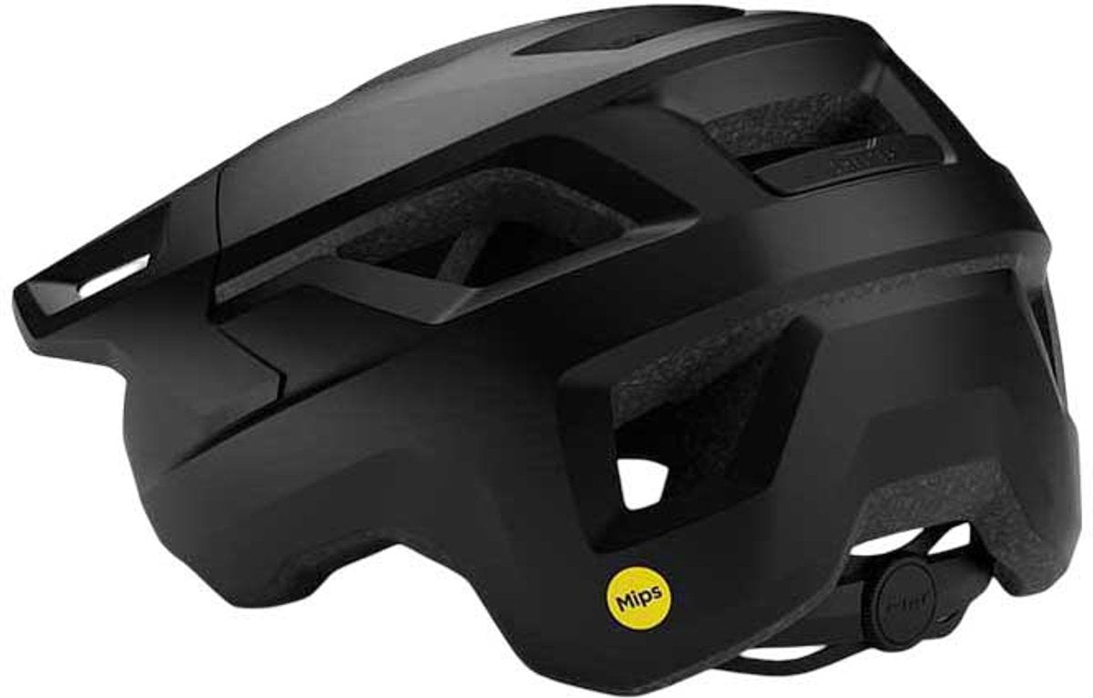 Med shelter mips cykelhjelm - cykelhjelm mænd kvinder - mtb hjelm voksne - mountainbike - str. s (52-56 cm) - sort (sort)