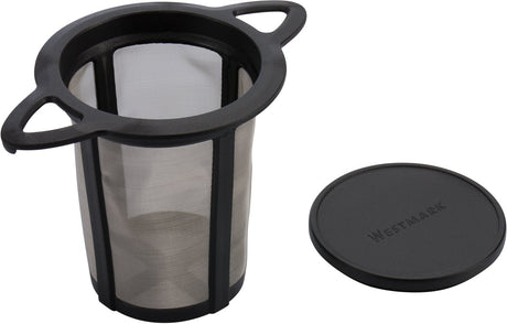Westmark genanvendelig tefilterdrypper, med låg drypbakke, tetid, plastik og rustfrit stål, 11 x 7,2 cm, 15752260