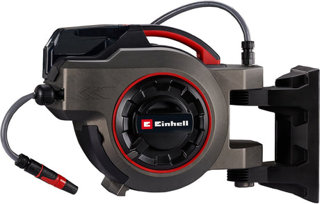 Einhell batteri slangetromle ge-hr 18 30-1 li solo - power x-change - 18 v li-ion - 30 meter + 1,5 meter - automatisk slangetromle - 180° drejelig - ekskl. batteri og oplader