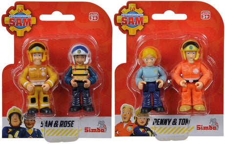 Simba brandmand sam lege figurer dobbelt sæt - action figurer legetøj.
