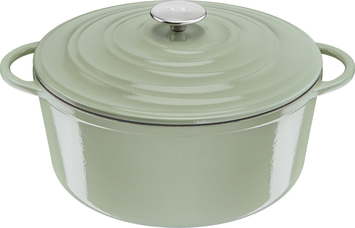 Tefal lov - bradepande - ø25 cm - grøn - 5l - induktion