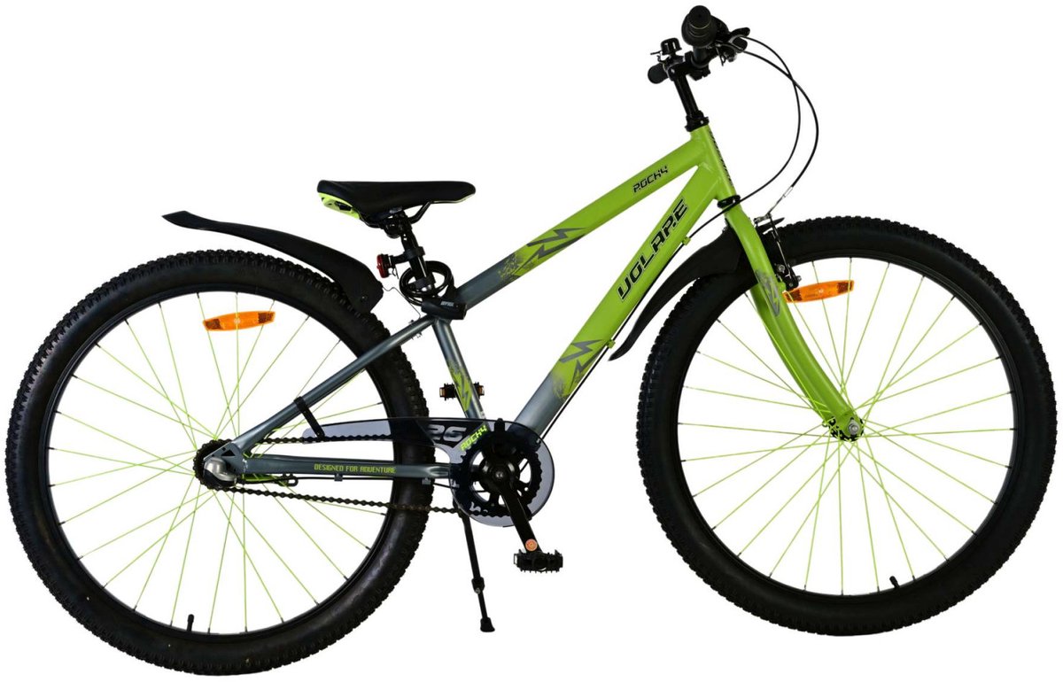 Volare rocky børnecykel - 26 tommer - drenge - grøn - nexus 3 gear