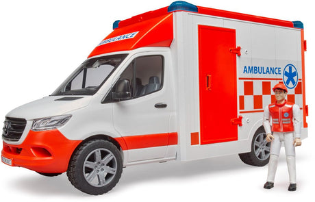Bruder Mercedes sprinter ambulance med paramediciner - lys lyd - 2676