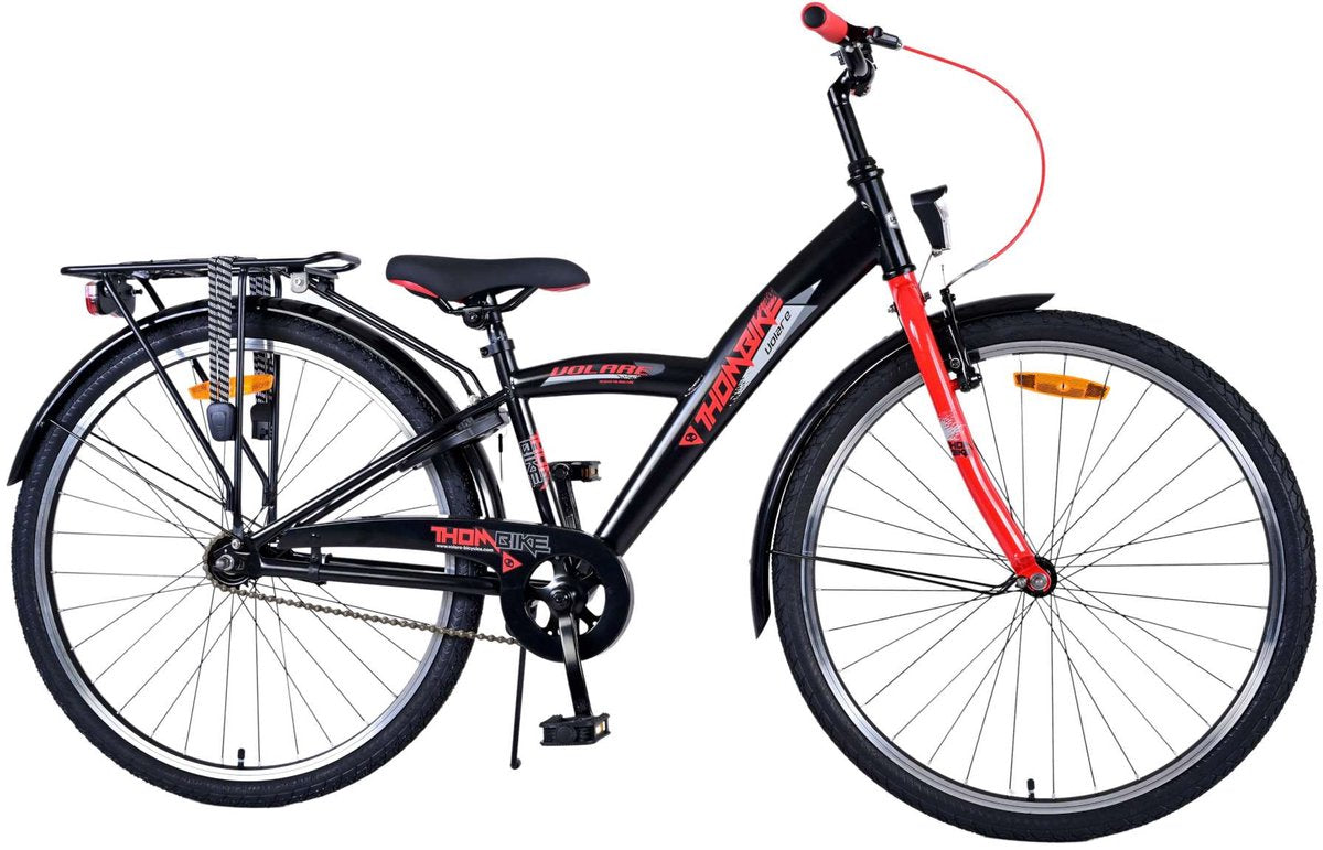 Volare Thombike Children's Bicycle - Drenge - 26 tommer - Sort rød