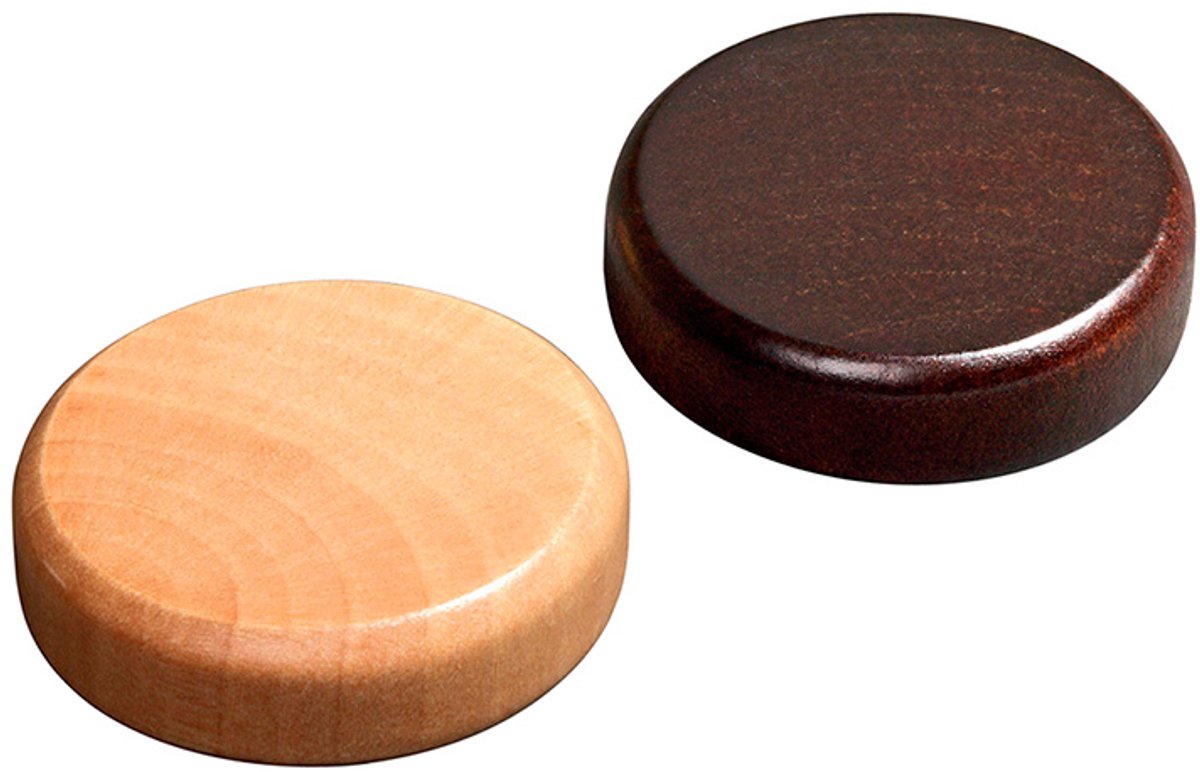 Philos backgammon sten mini - 30 stykker schima træ - 20x8mm