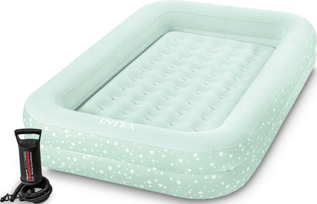 Intex børnerejseluftmadras med håndpumpe - 168 x 107 x 25 cm