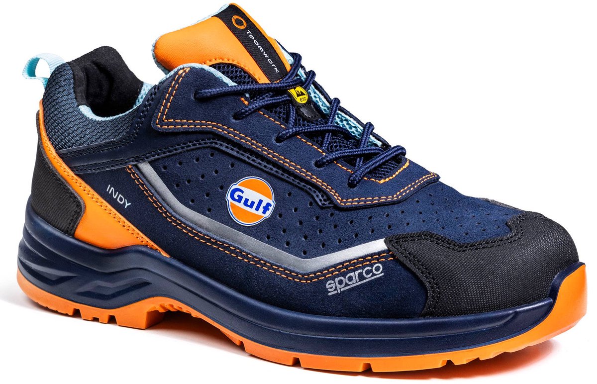 Sparco arbejdssko s1ps - indy meteor - gulf - marineblå - 42