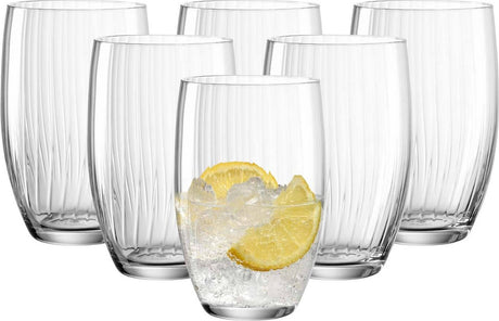 Leonardo poesia long drink glas 460ml - sæt med 6 stk