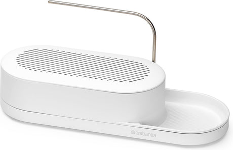 Brabantia sinkstyle vaskorganisator - med karkludholder - mineral frisk hvid