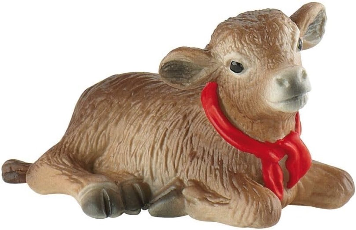 Bullyland 62321 – legefigur og samlefigur alpekalv Nina – ca. 6,5 cm – naturtro og rigt detaljerede – ideel som kagefigur og lille gave til børn fra 3 år.