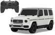 Jamara rc køretøj bil - 405192 rc bil mercedes-benz g63 - g klasse - hvid - 2.4ghz rc model færdiglavet - 1:24 styret bil