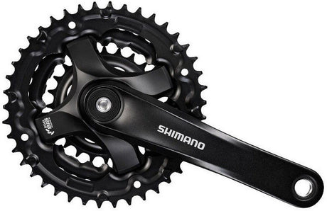 Shimano 6 7 8-speed tourney fc-ty501 kranksæt med 170 mm krank 48 x 38 x 28t - sort