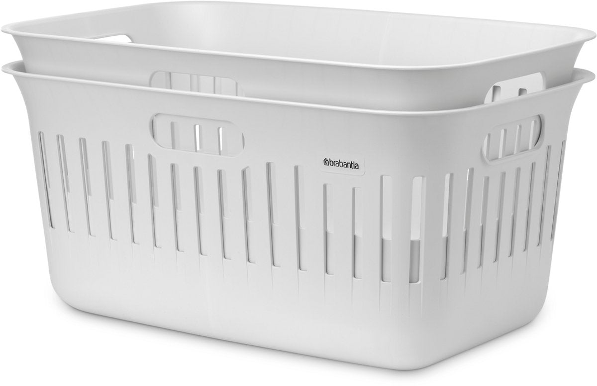 Brabantia collect-it vasketøjskurv - sæt med 2 - 40 l - hvid